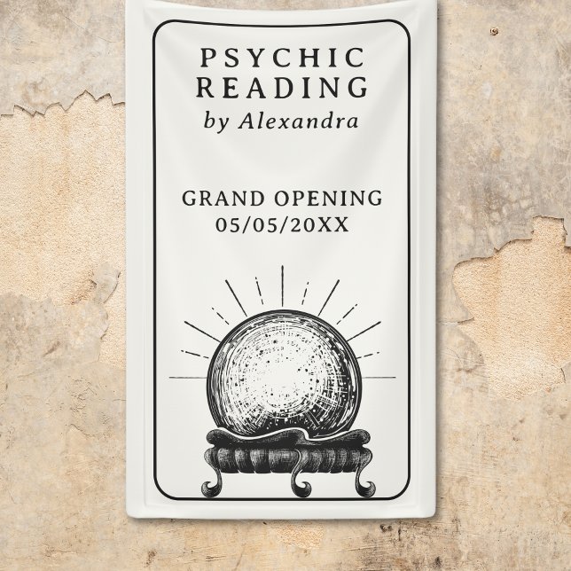 Vintages kristallines Ball Psychisches Medium Banner (Vintage Crystal Ball Psychic Medium Banner)