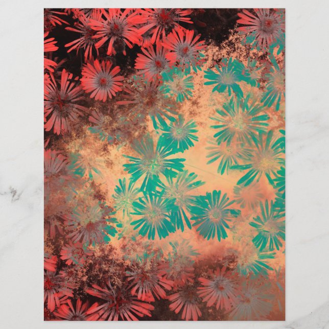 Vintages Kronleuchter Grunge Scrapbook Paper (Vorderseite)