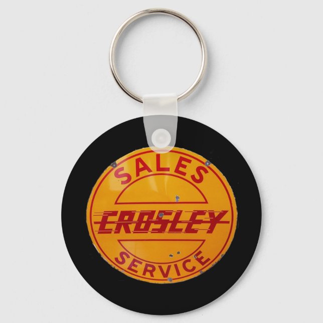 Vintages krosley-Zeichen für Verkauf und Service Schlüsselanhänger (Vorderseite)