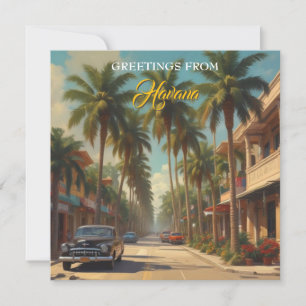 Vintages Kuba - Gruß von der Havanna Card