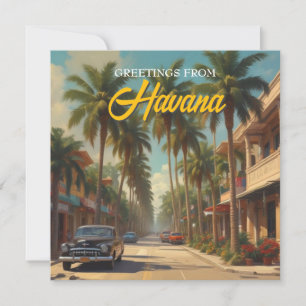 Vintages Kuba - Gruß von der Havanna Card