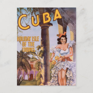 Vintages Kuba - Postkarte