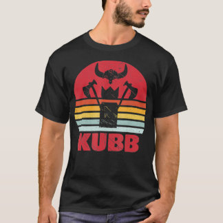 Vintages KUBB Motive Viking Game Viking Schach Ret T-Shirt