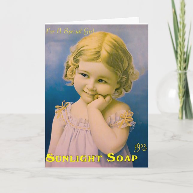 Vintages Kunstbild für birthday=greeting-card Karte (Vorderseite)