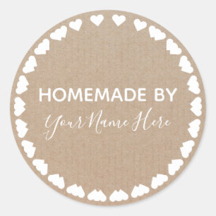 Vintages Kunsthandwerk  Kekse Runder Aufkleber