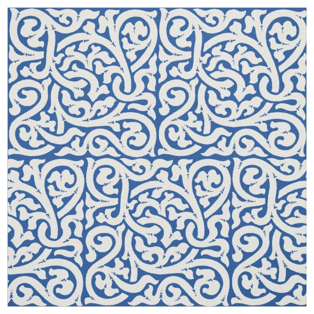 Vintages Kunsthandwerk, Mission Style Vine Pattern Stoff (Muster)