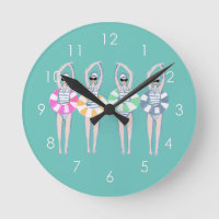 Vintages künstlerisches Schwimmbad Schwimmbad Schw