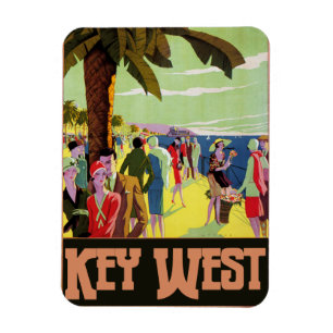 Vintages Kunstwerk West Florida Magnet