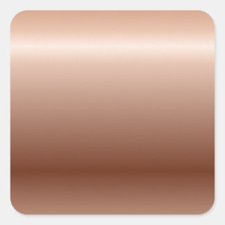 Vintages Kupfer #14 Quadratischer Aufkleber