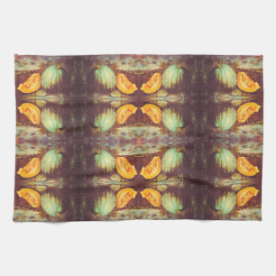 Vintages Kürbiserben Geschirrtuch