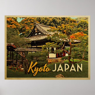 Vintages Kyoto Japan Poster