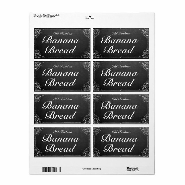 Vintages Label für Verzierte Rahmenkhalkboard (Vorne)