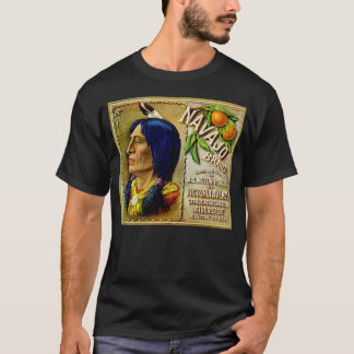 Vintages Label Navajo Brand Orange Riverside T-Shirt