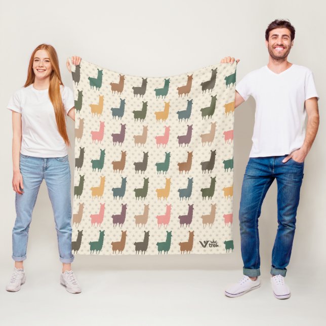 Vintages Lama Blanket Einzigartiges Geschenk für A Fleecedecke (Beispiel)