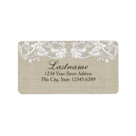 Vintages Land, Blumenstrauß Adressaufkleber