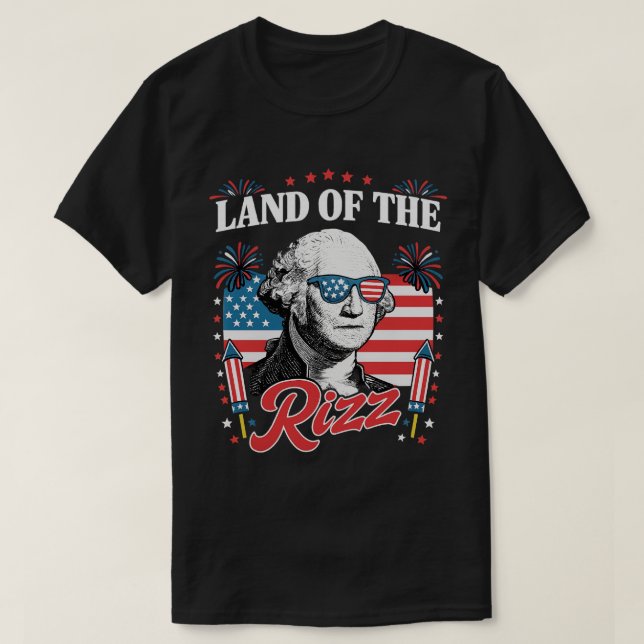 Vintages Land des Rizz 4. Juli Shirt | Retro (Design vorne)