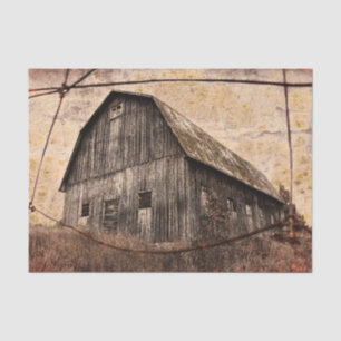 Vintages Land Rustikale Beige Sky Barn Textur Seidenpapier