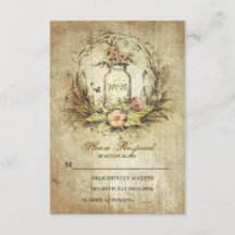 Vintages Land rustikale Mason jar Hochzeit RSVP