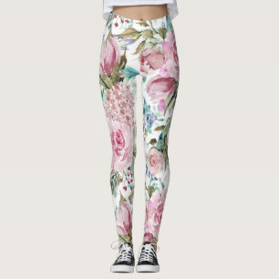 Vintages Landchic-Rosa-aquamariner Lavendel mit Leggings