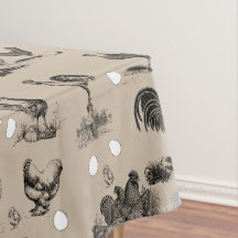 Vintages Landhühnerroster-Eiermuster