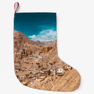 Vintages LANDSCAPE-FOTO Kleiner Weihnachtsstrumpf