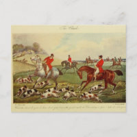 Vintages Landschaftsbild Fox Hundin