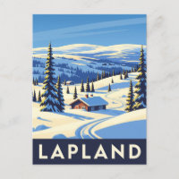 Vintages Lappland Finnland