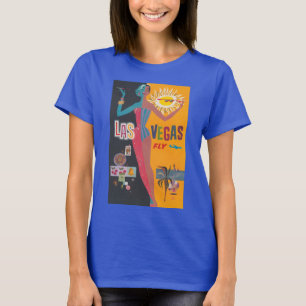 Vintages Las Vegas Gambling Travel Poster Art T-Shirt