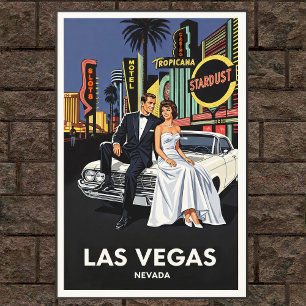 Vintages Las Vegas Travel Poster der 60er Jahre