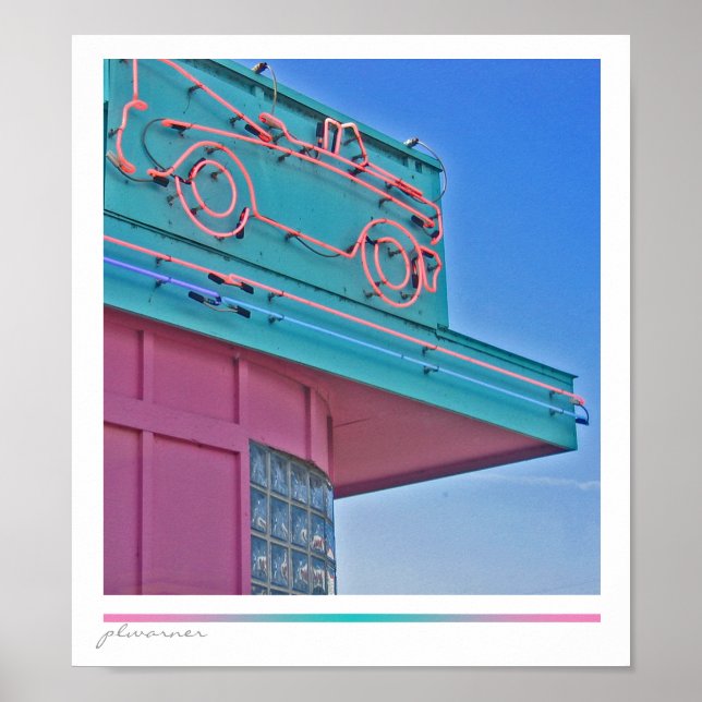 Vintages Laufwerk Poster (Vorne)