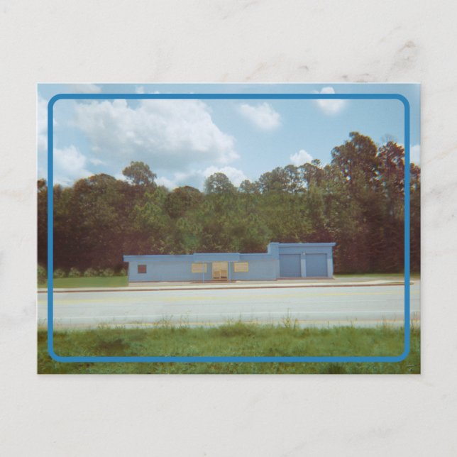 Vintages Laufwerk Thru Postkarte (Vorderseite)