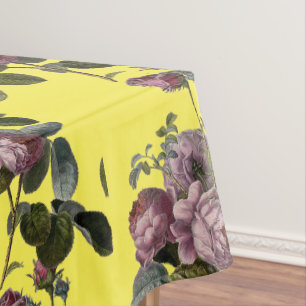 Vintages Lava floral Gelbe Tablette Tischdecke