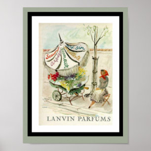 Vintages Lavin Parfums-Werbeplakat Poster