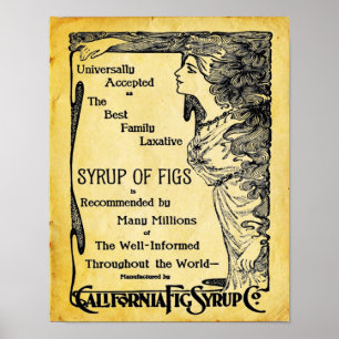 Vintages Laxativposter Poster
