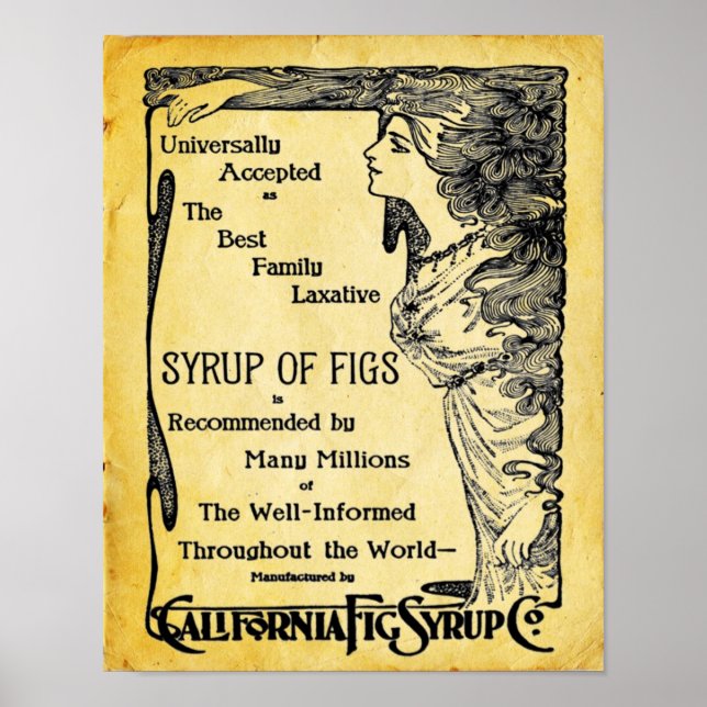 Vintages Laxativposter Poster (Vorne)