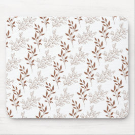 Vintages Leaf-Muster Mousepad