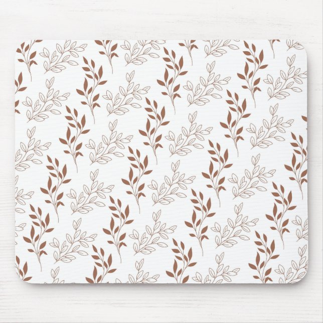 Vintages Leaf-Muster Mousepad (Vorne)