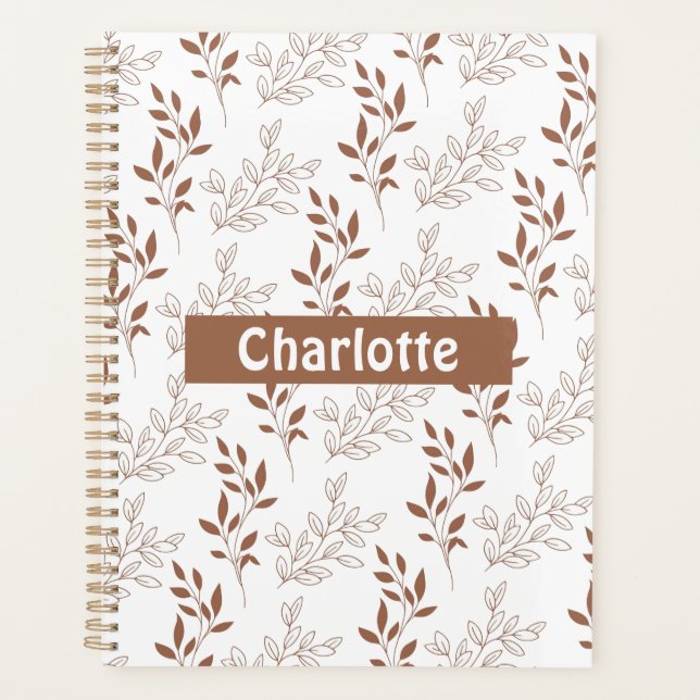 Vintages Leaf-Muster Planer (Vorderseite)