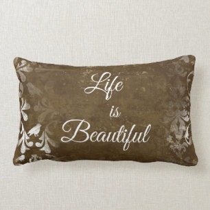 Vintages Leben ist ein schönes Zitat Lendenkissen