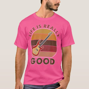 Vintages Leben ist wirklich gut Gitarre T-Shirt