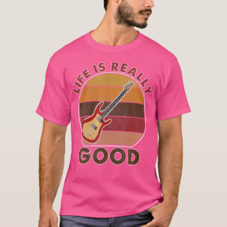 Vintages Leben ist wirklich gut Gitarre T-Shirt