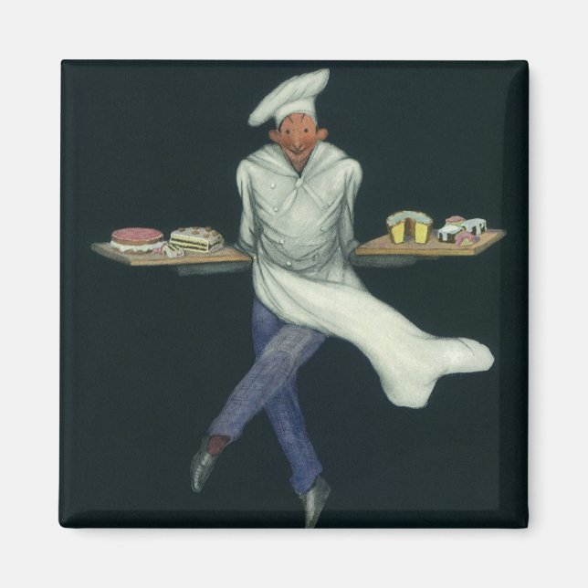 Vintages Lebensmittelgeschäft, Bäckerei mit Kondit Magnet (Vorne)