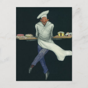 Vintages Lebensmittelgeschäft, Bäckerei mit Kondit Postkarte