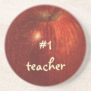 Vintages Lebensmittelobst, Bio, köstlicher Apfel Getränkeuntersetzer