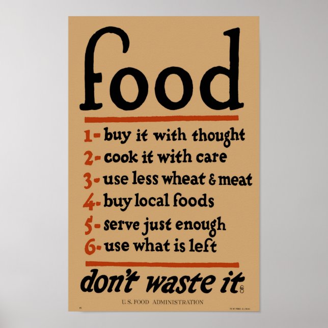 Vintages LEBENSMITTELPoster drucken - Ära des Erst Poster (Vorne)