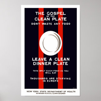 Vintages LEBENSMITTELPoster - Evangelium des Putze Poster
