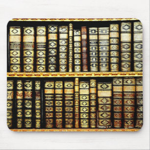 Vintages Lederbuch Muster Mousepad