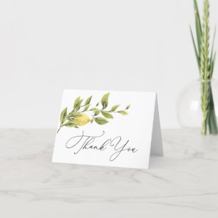 Vintages Lemon Brautparty Danke Note Card