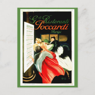 Vintages Leonetto Cappiello Italienisches Restaura Postkarte