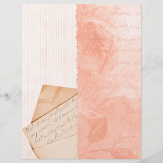 Vintages Letter & Strip Collage Scrapbook Paper